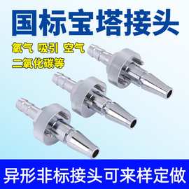 高流量迈瑞呼吸麻醉机氧气空气二氧化碳接头国标德标英标美标软管