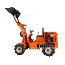 建筑工程小型四驱装载机外贸电动小铲车养殖场清理抓木机铲运机