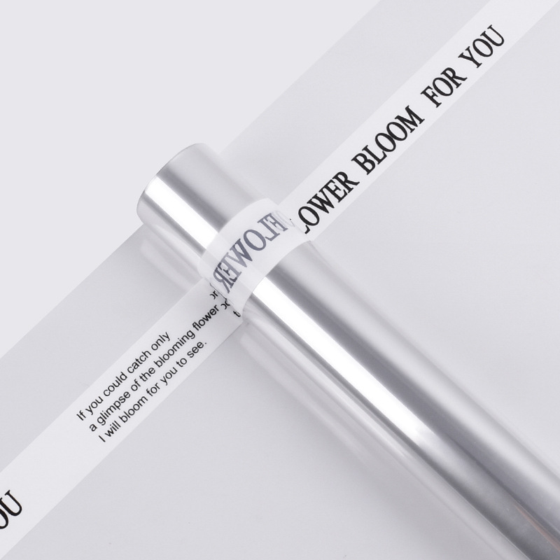 Flor sombra impermeable papel de embalaje de flores ramo de fondo forraje película OPP envoltura de celofán transparente floristería Día de San Valentín