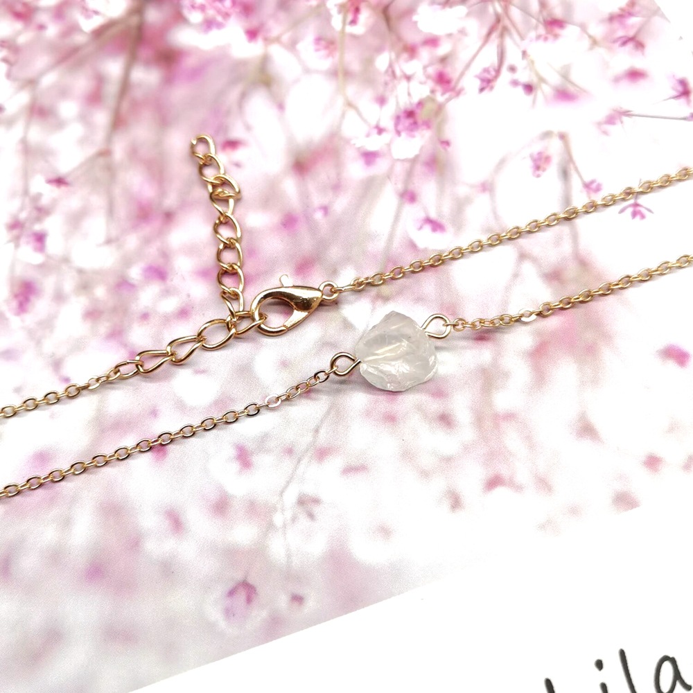 Fashion Geometric Agate Plating Natural Stone Necklace 1 Piece