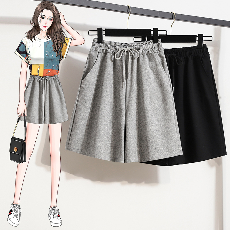 Plus-Size Women's Shorts Sports 2025 New Summer Thin Casual Loose 100kg Large Size Five-Point Women's Pants