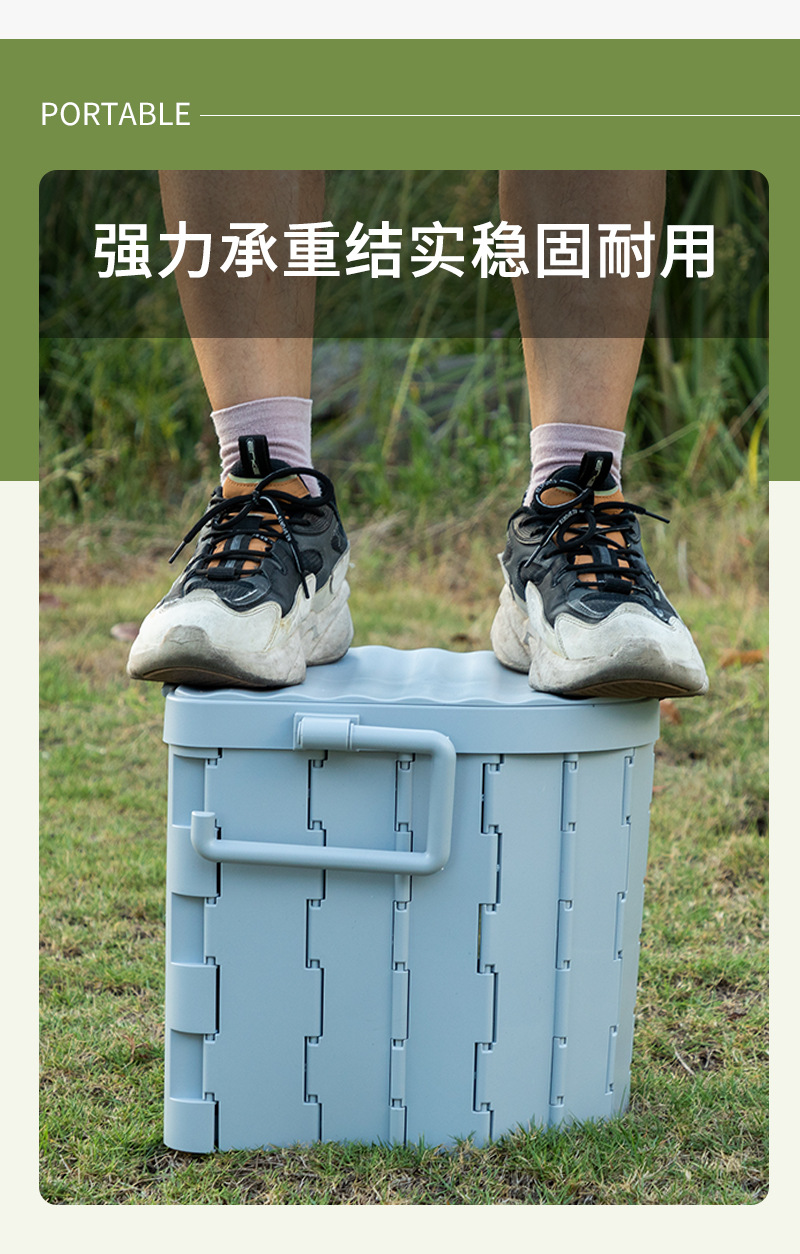 【Premium Selection】Portable Outdoor Camping Folding Toilet Car Seat Toilet Emergency Toilet for Car Travel Odor-Proof