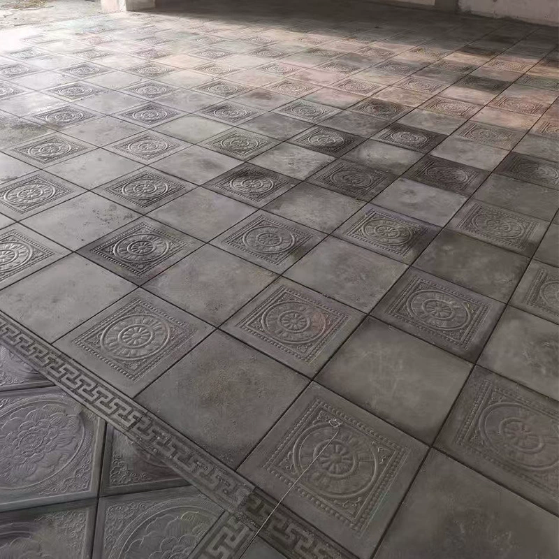 Плитка для пола в античном стиле из синего кирпича для дворов в китайском стиле и домов типа «четыре в одном», напольная и наружная плитка для улицы и помещений, нескользящая и износостойкая плитка из обожженного кирпича.