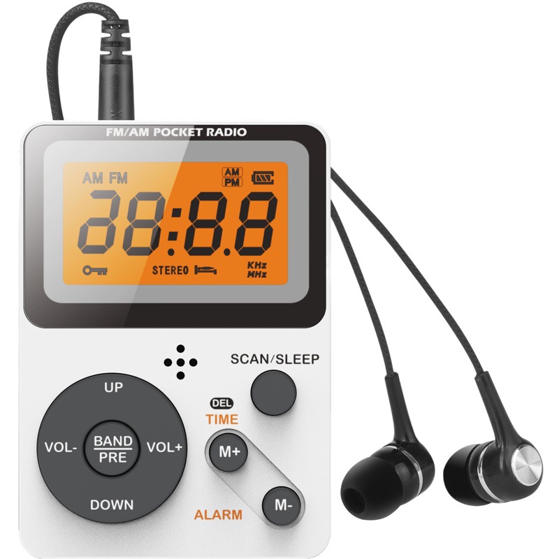 新しいギフトQL-06ポータブルfm/am 2バンドラジオ英語四六級専用ラジオ