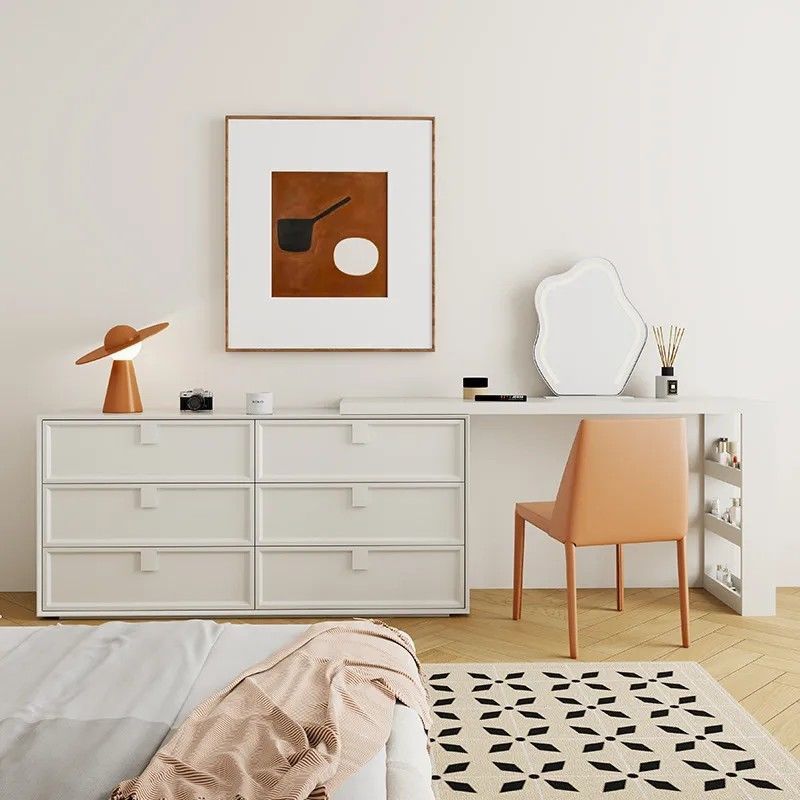 120 6단 서랍장과 110cm 화장대 수납