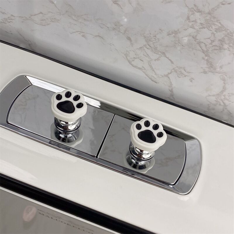 New Toilet Flusher with Creative Cat Paw Design, Suitable for Long Nails, Universal Large Size, Direct Delivery