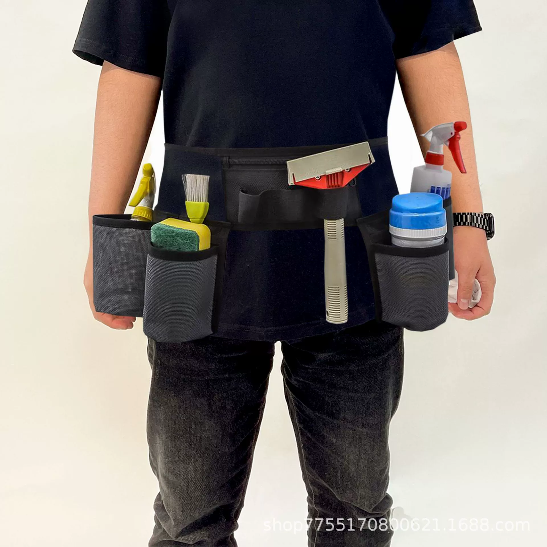 Трансграничный новый набор для обслуживания персонала Ремонт дышащей сумки для хранения Чистая сумка для талии Прочный многофункциональный комплект