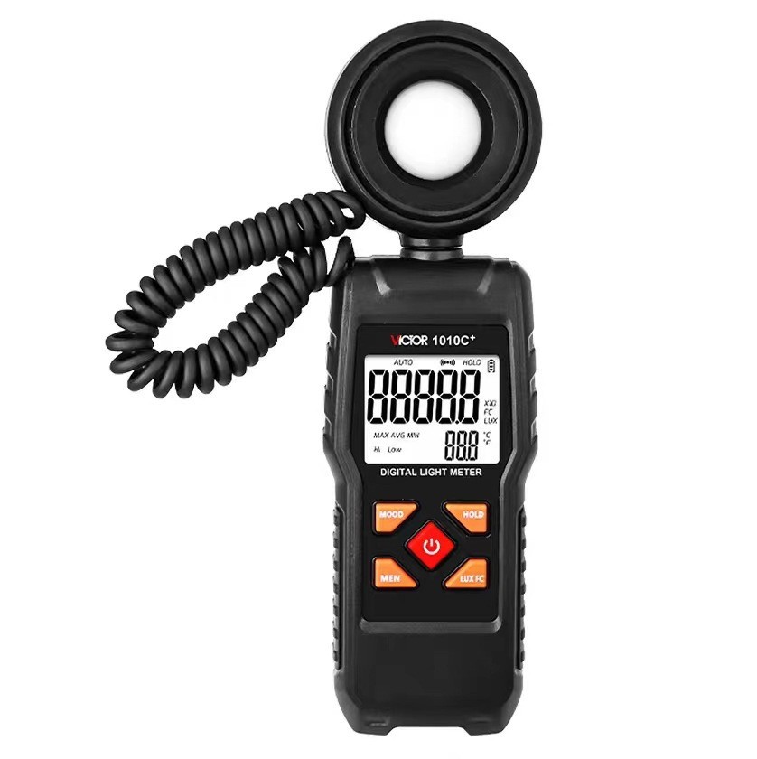 VICTOR胜利仪器数显式照度计VC1010C/1010D测光仪高精度照度仪