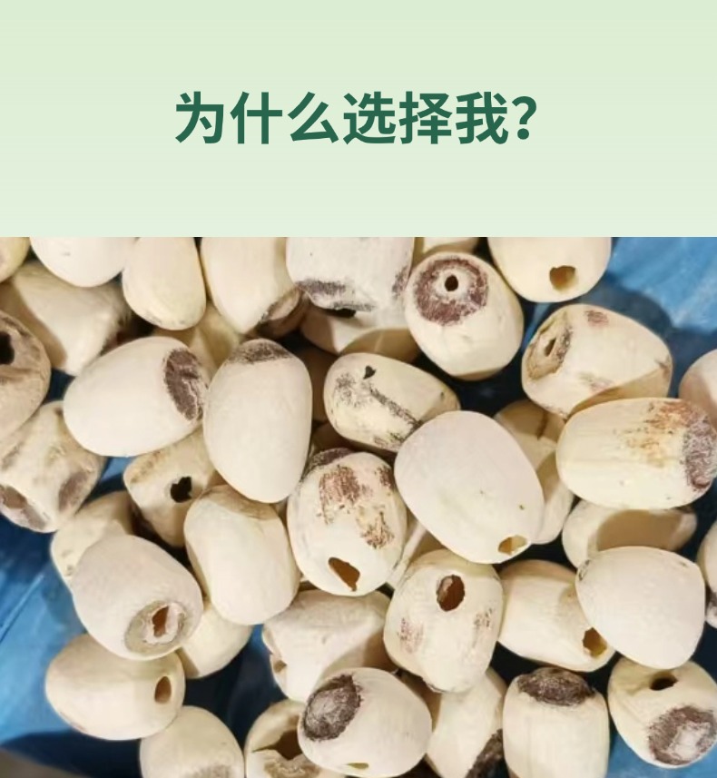 Dried Lotus Seeds Core Removed Small Hollow Milling Lotus Seeds Lian Zi for Soup and Congee key features
