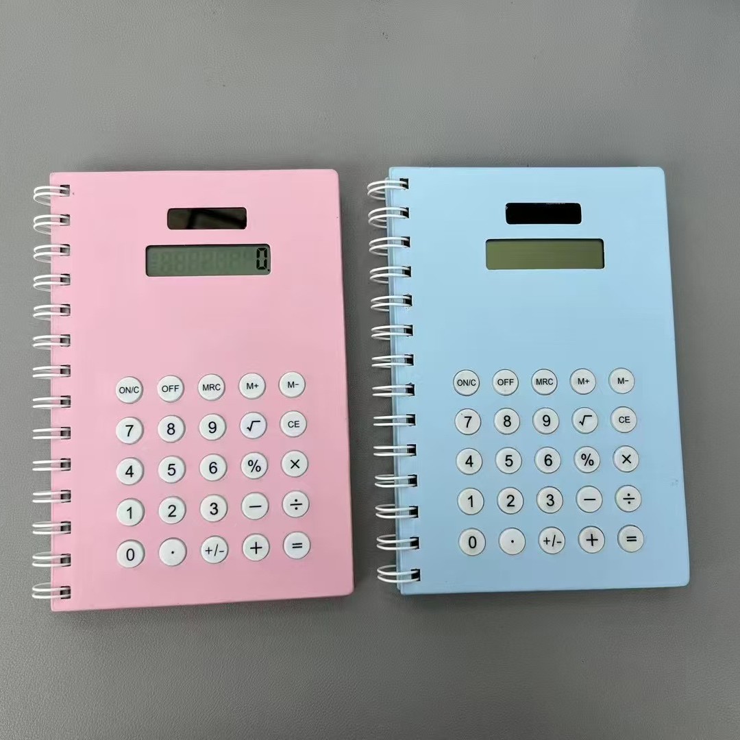 Fábrica al por mayor color caramelo creativo ultrafino pantalla grande de 8 dígitos papel de Protección Ambiental solar Calculadora de estudiante regalo