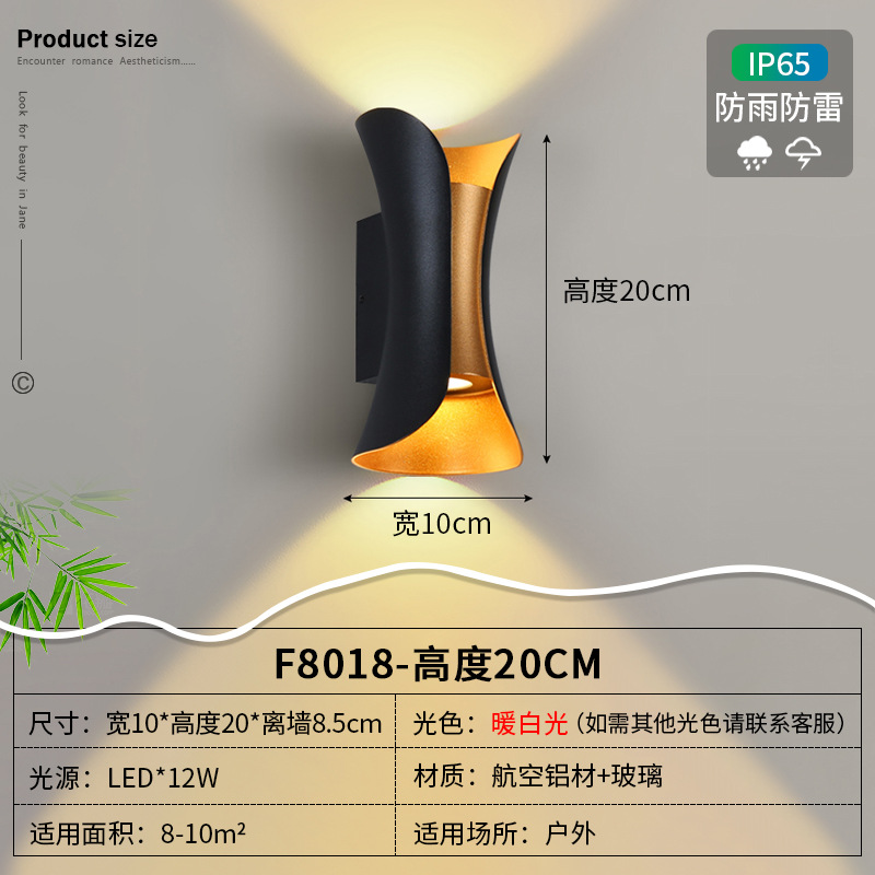 20cm 높이 블랙 골드-폭발