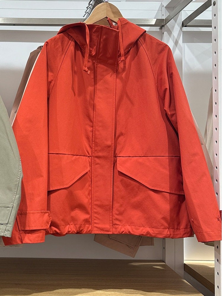 New autumn fashion A-line jacket for women, windproof and waterproof hooded coat 474177/479229