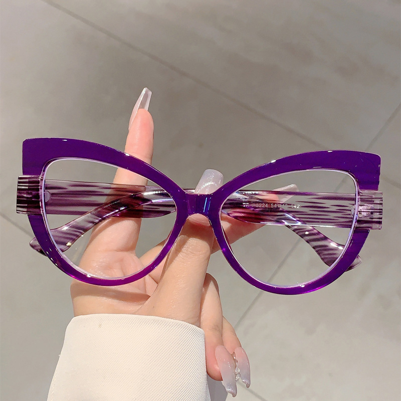 90g Weight Full Frame Glasses Structure Glasses Classification PC Lens Material Butterfly Frame Glasses Style Casual, Holiday Occasion Geometric Pattern All Seasons Season Women's Gender Elegant, Simple Style Style Elegant Simple Style Geometric PC Butterfly Frame Full Frame Optical Glasses 1