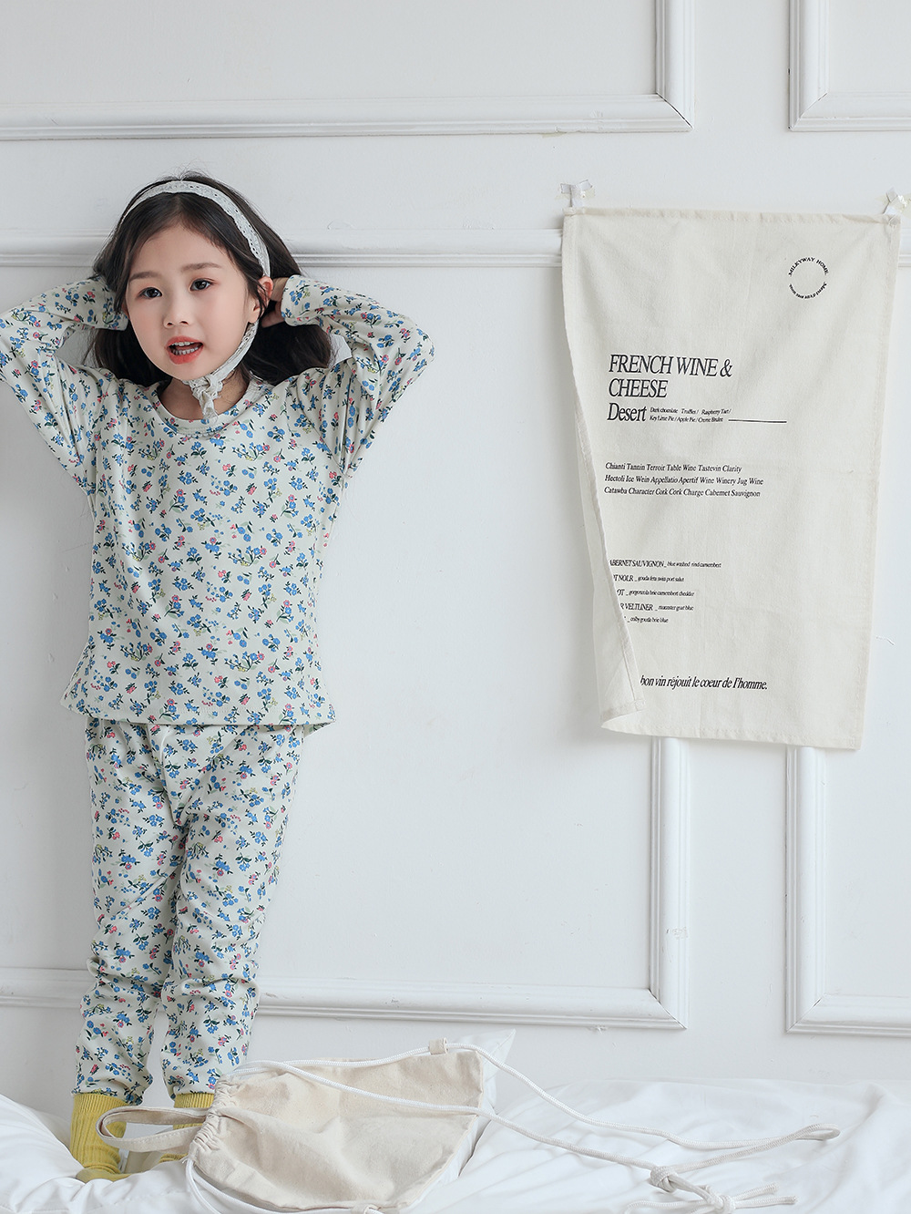 Ropa para niños niñas pijamas bebé ropa interior set Derong encaje mujer primavera y otoño fábrica de ropa para el hogar al por mayor