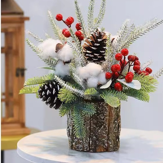 35cm pequeño árbol de Navidad decoraciones de Navidad decoración de mesa de Navidad decoración nórdica luminosa Escritorio de escritorio