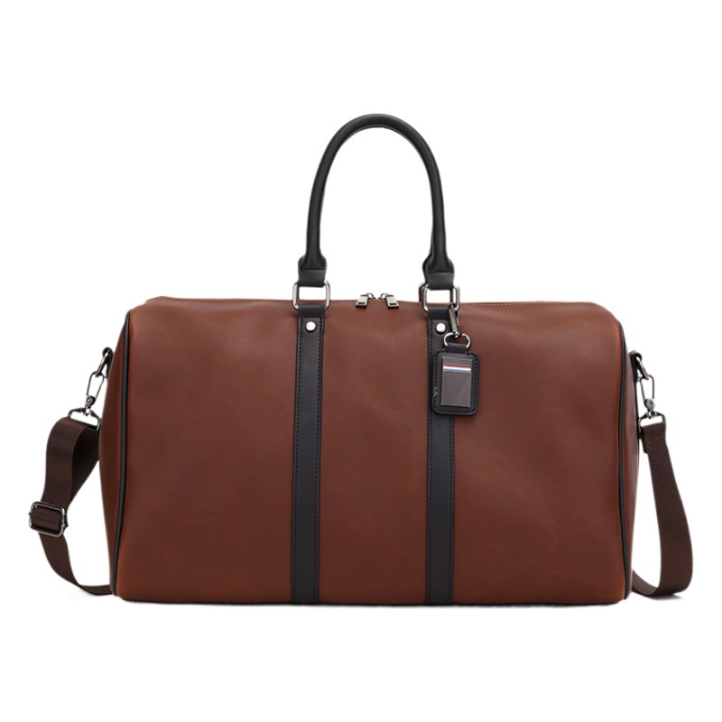 Bolsa de equipaje de gran capacidad al por mayor de cuero de Caballo Loco bolso de los hombres Bolsa de viaje Bolsa de equipaje crossbody de los hombres bolsa de viaje portátil Retro