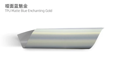 Auto Color Change Film, Purple Invisible Car Wrap Tpu Car - tpu-matte-blue-enchanting-gold-tpu