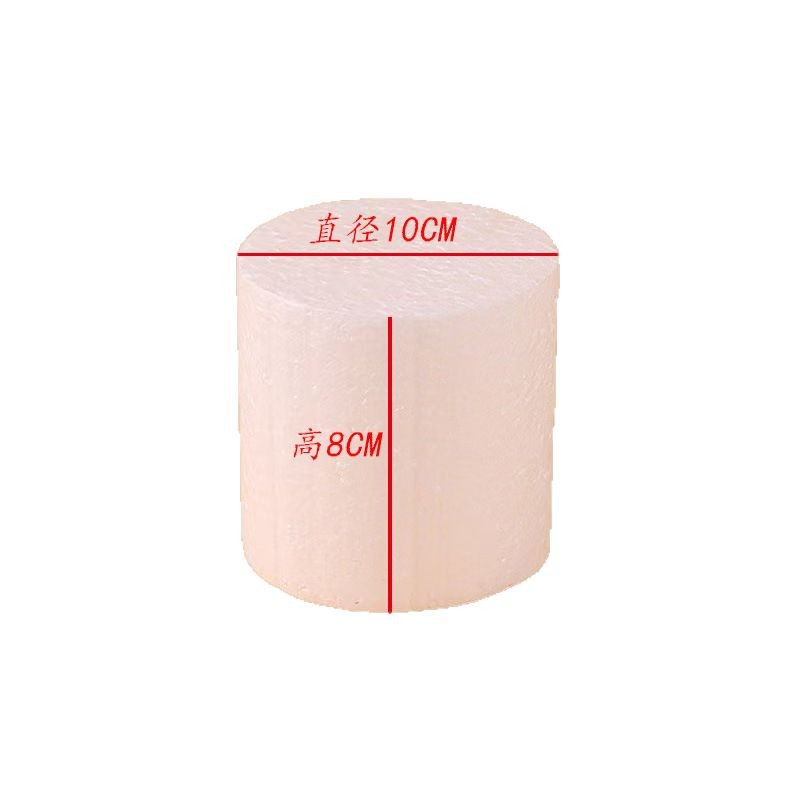 Modelo de embrión de pastel, prótesis de espuma, modelo de horneado, decoración de flores, accesorios de práctica, bocadillos, 46810 pulgadas, cilíndrico