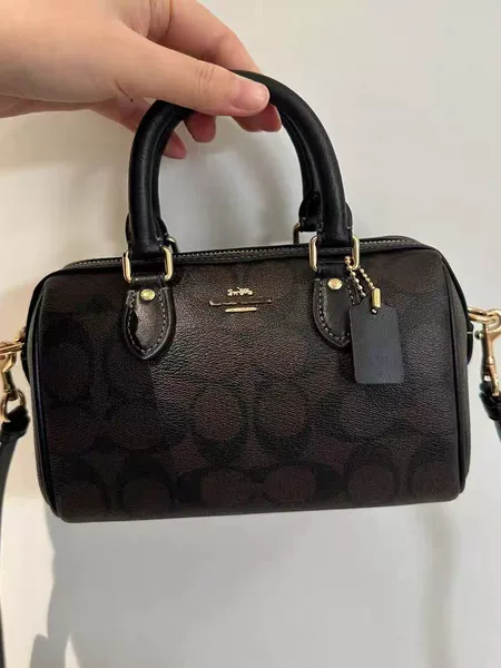 Coco C's Rowan Boston Mini Printed Pillow Bag Fashionable Handbag Crossbody Shoulder Bag for Young Women