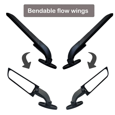 wind wing motorcycle rearview mirror: Motorcycle rearview mirror