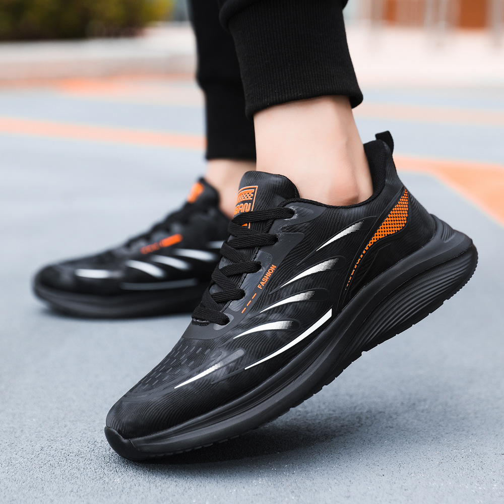 Otoño tendencia de zapatos de hombre moda juvenil fabricantes de zapatos deportivos al por mayor suela gruesa ligera y transpirable zapatos deportivos de altura baja