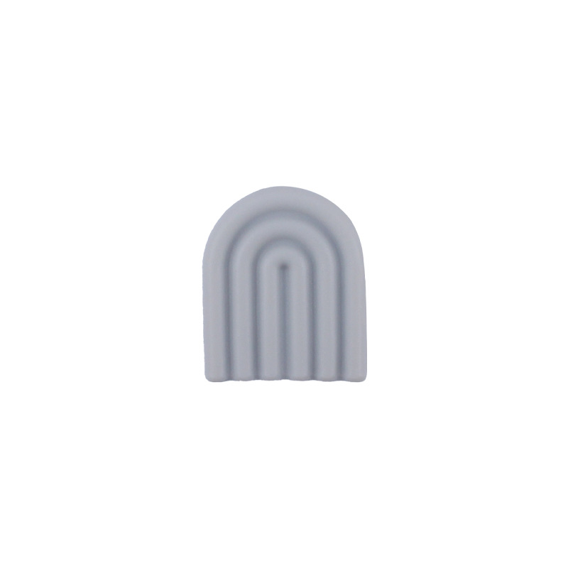 Creativo DIY bebé suministros dibujos animados silicona color sólido Arco Iris mordedor bebé molar pezón anti-gota cadena Accesorios