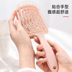 排骨梳蓬鬆高顱頂頭髮神器女士頭梳專用長發按摩鏤空家用大彎梳子