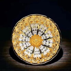杯を建てる金玉満堂の主人杯金孔雀銀孔雀蓮花杯七彩孔雀窯変カップ代発