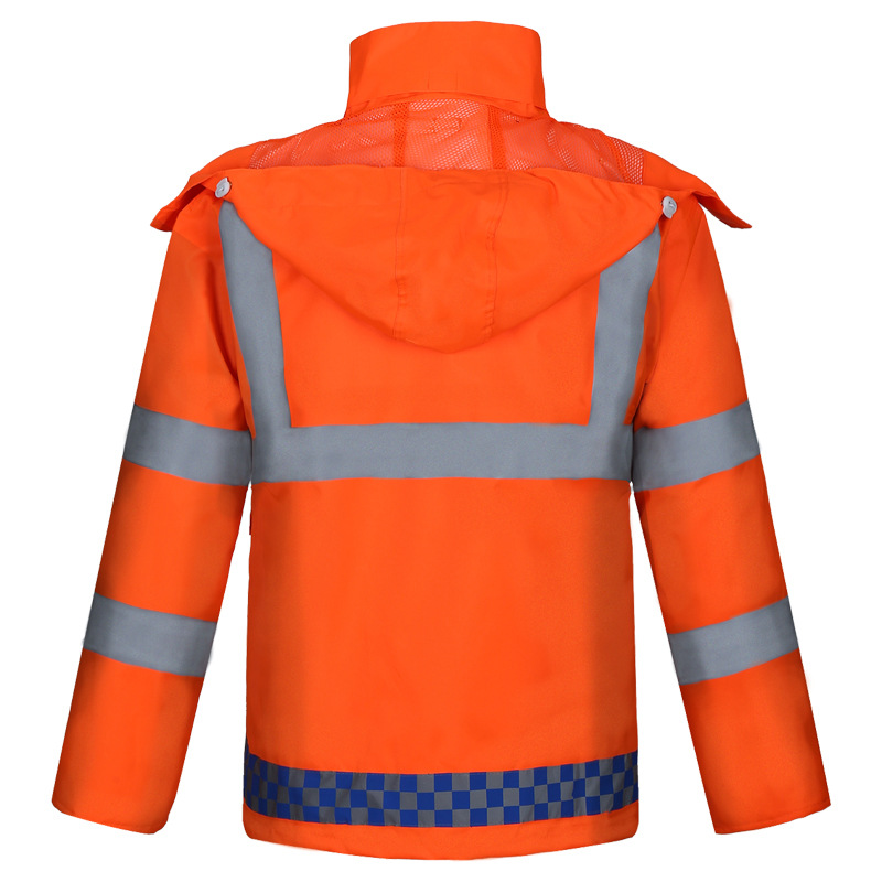 Fábrica directa saneamiento reflectante impermeable lluvia pantalones traje naranja jardín carretera construcción limpieza deber split impermeable