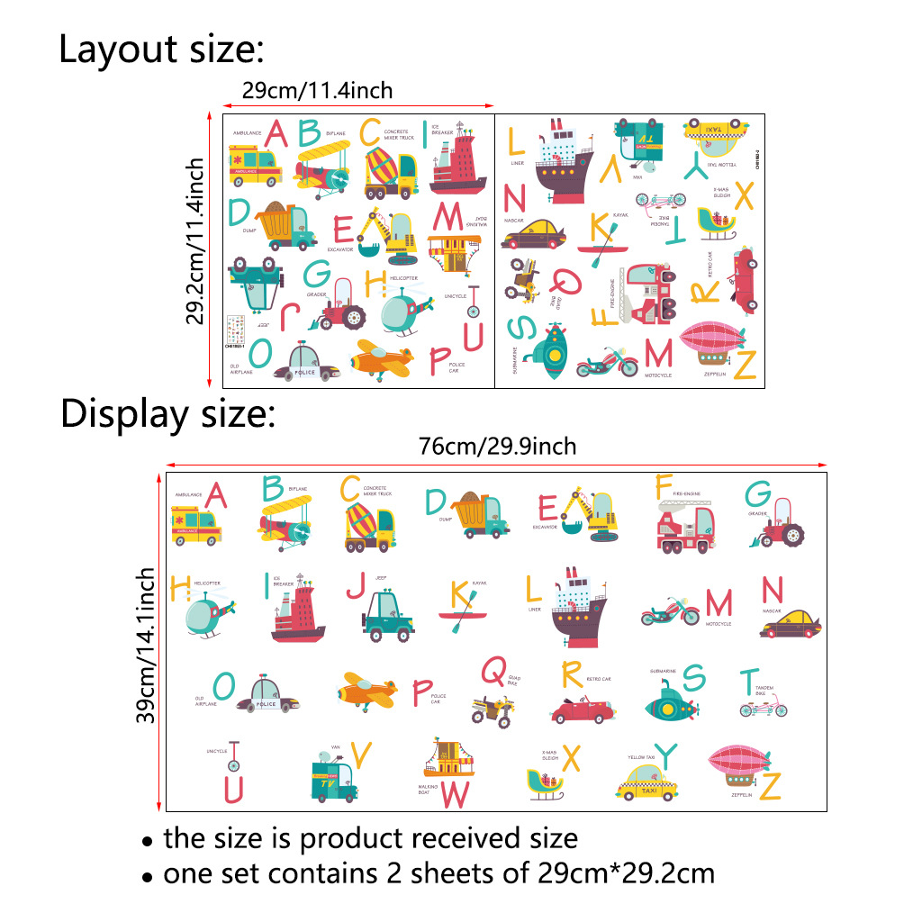 Aover camión de bomberos pegatinas decoración de la habitación de los niños N1027 tarjeta de PVC esmerilado pegatinas autoadhesivas de coche al por mayor