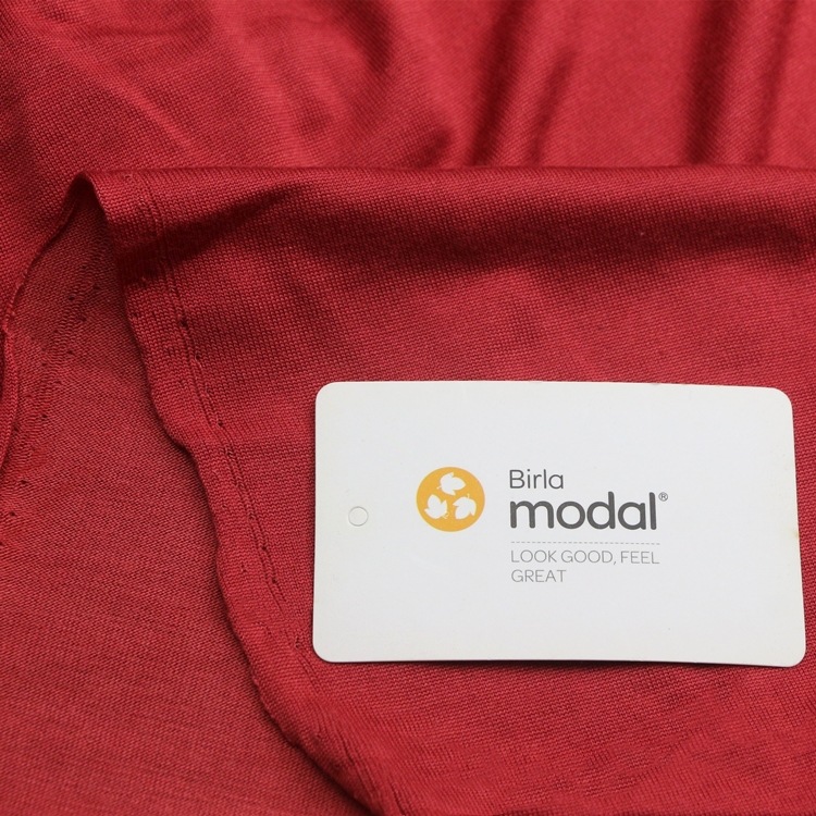柔顺丝滑Modal莫代尔汗布料针织涤纶莫代尔单面布汗布服装T恤面料
