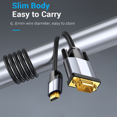 HDTV TO VGA conversion cable HDTV to VGA cable 1.8m with chip HDTV to VGA high-definition cable
