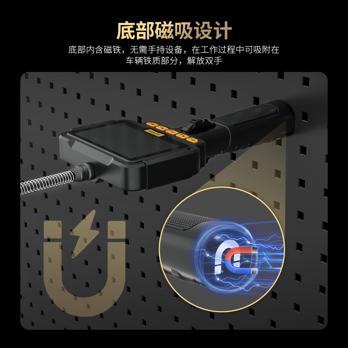 Autool Svb208 Mobile Phone Endoscope 210 Rotating Waterproof and Oil-Proof Engine Carbon Deposit Detection Probe Auto Repair
