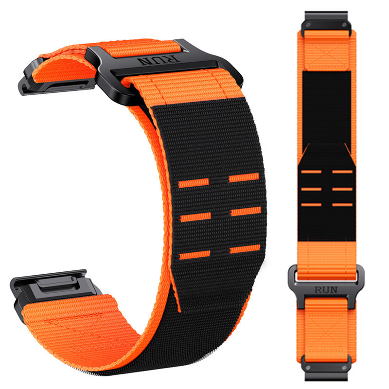 Suitable for Garmin Fenix8/7Xpro/6X5X Tactical Velcro Quick Release Nylon Strap