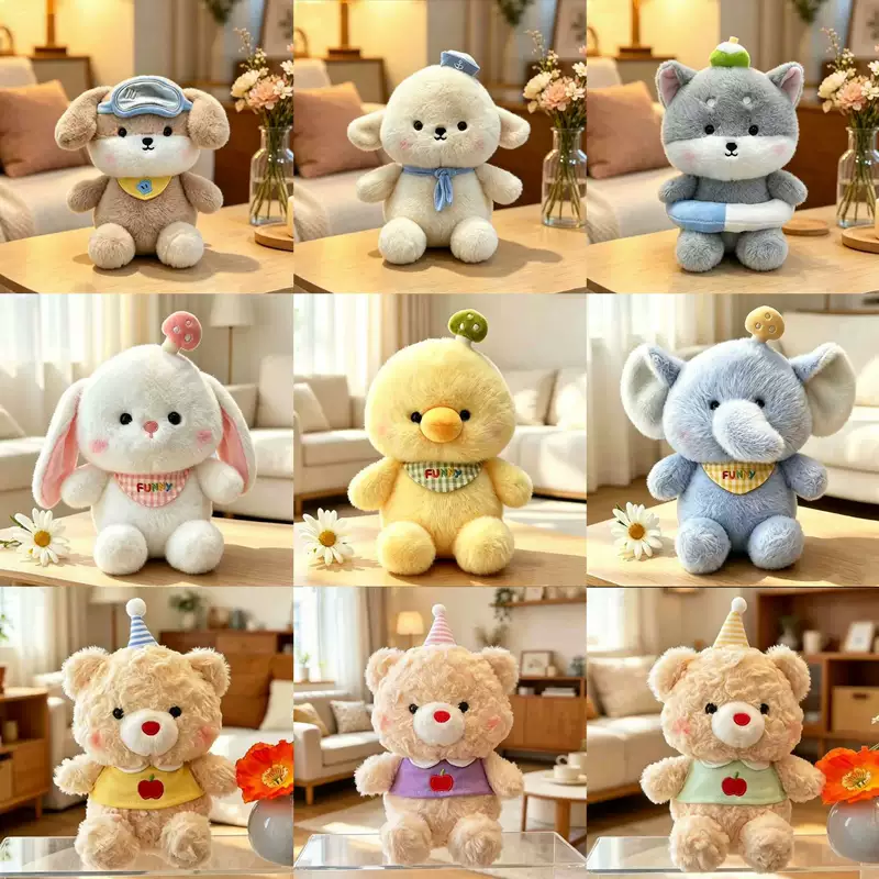 ของเล่นตุ๊กตาขนฟู ตุ๊กตาจับได้ขนาด 8 นิ้ว ขายส่ง ตุ๊กตาสำหรับโยนในงานแต่งงาน ตุ๊กตาสำหรับวางบนแผงลอย ของขวัญที่ระลึก ตุ๊กตาสำหรับกิจกรรม