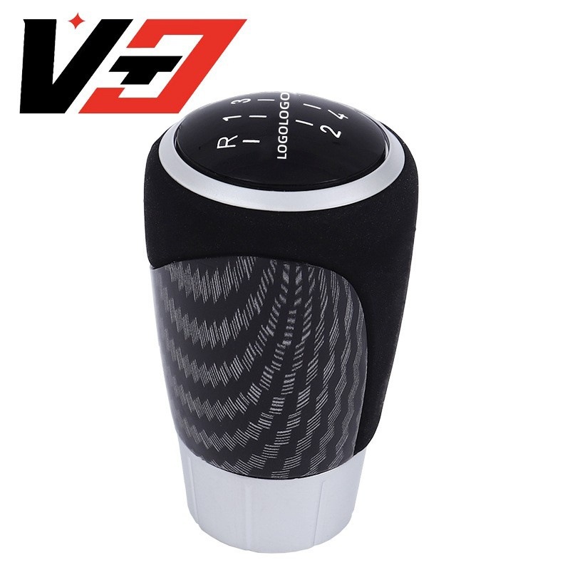 Cross-border hot sale suitable for BMW shift handball gear lever gear head carbon fiber suede auto parts
