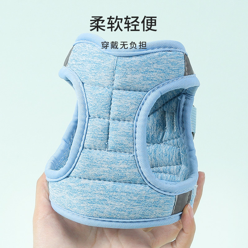 Correa de perro mascota gatito chaleco reflectante correa de pecho perro caminando cuerda anti-rotura al aire libre Cadena de perro pequeño