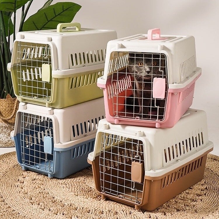 Cat carrier, pet travel box, portable cat cage, cat bag, dog car transport box, pet supplies