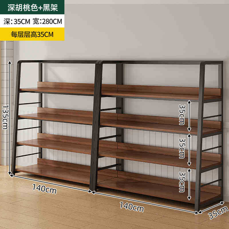 Estante simple estante de almacenamiento de múltiples capas estante de exhibición sala de estar estantería hogar dormitorio piso gabinete de almacenamiento sub-estante