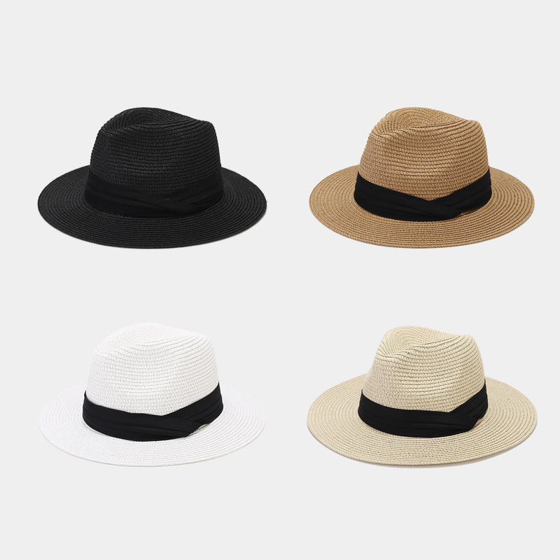 Women's Elegant Basic Solid Color Big Eaves Straw Hat display picture 1