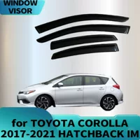 Подходит для TOYOTA COROLLA 2017-2021 HATCHBACKIM, дефлектор бокового окна от дождя и солнца, бровь от дождя