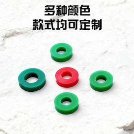 工厂定制加工丁腈橡胶O型减震垫 橡胶防振动设备缓冲打孔防震块