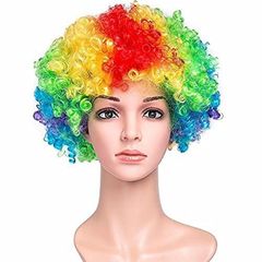 ピエロかつら虹かつら虹爆発ヘッドセットクリスマスハロウィーンイースターカーニバルピエロかつら