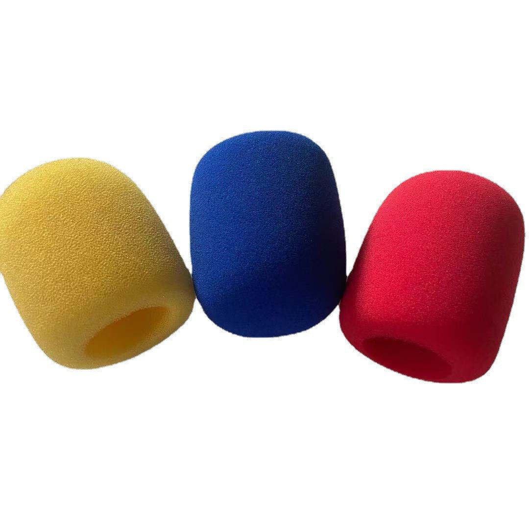 深圳厂家直供麦克风话筒海绵套 KTV防风套大厚加厚型防喷网罩咪罩