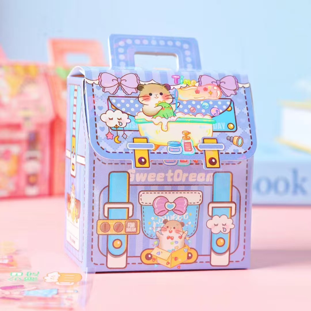 Cute pegatinas de modelado caja ciega temporada escolar regalo de mano para estudiantes de jardín de infantes pequeños regalos de regalo para niños