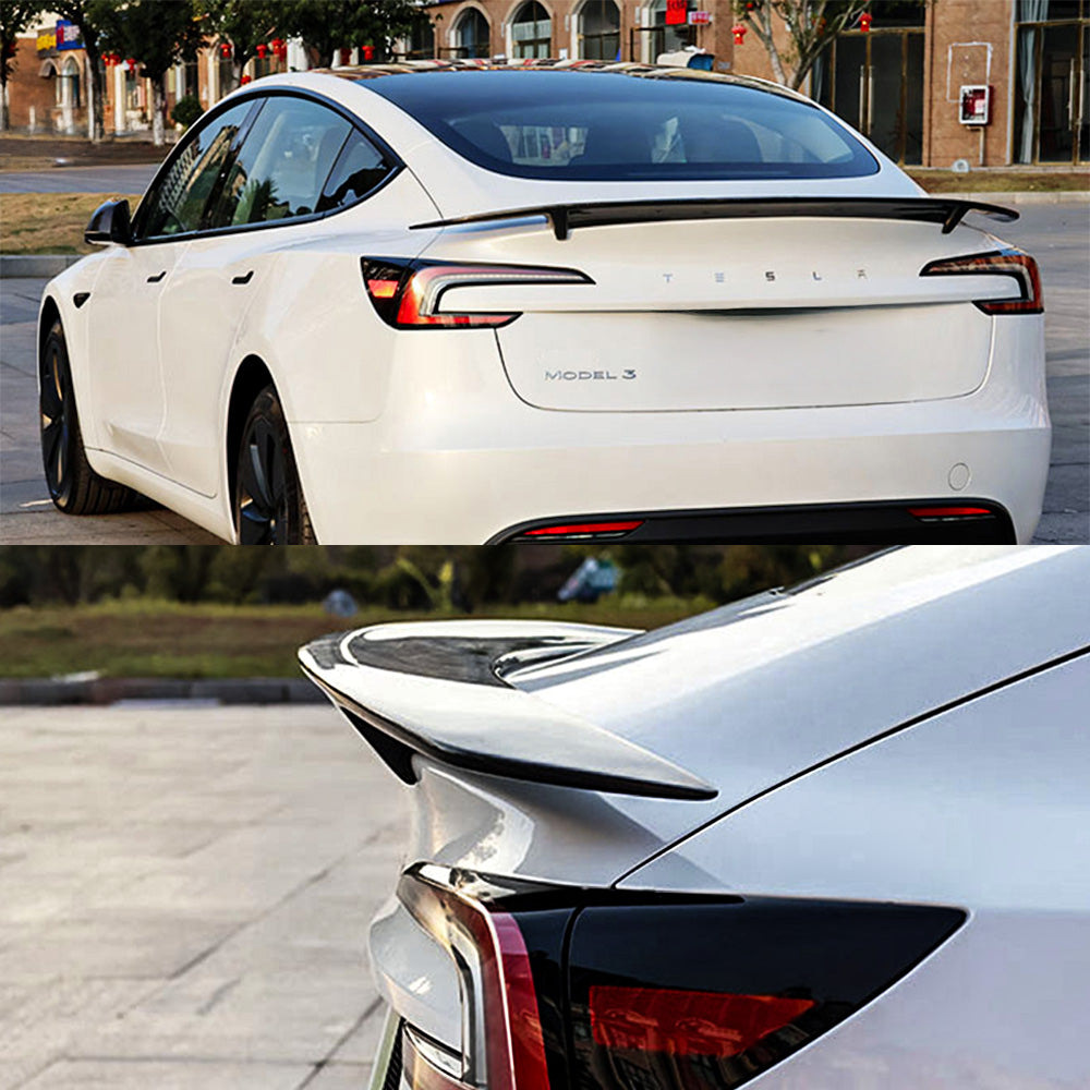 Suitable for the New Model 3 Highland, the New Model Y Juniper, and the True Carbon Fiber Rt Style Rear Wing