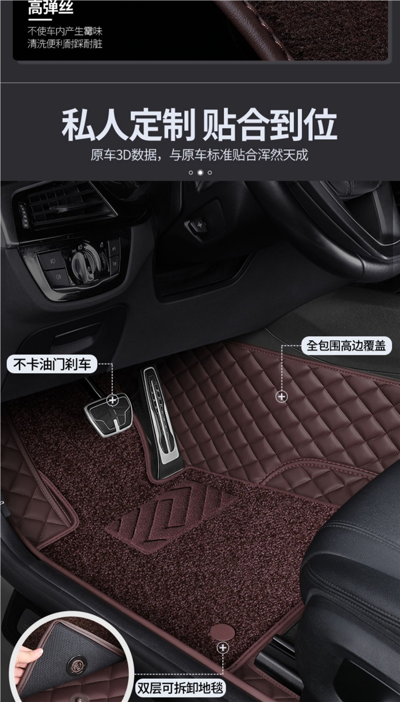 Mercedes-Benz C260L E300L A180L Gla20 Glb220 Glc300L Class Special Leather All-Inclusive Floor Mats