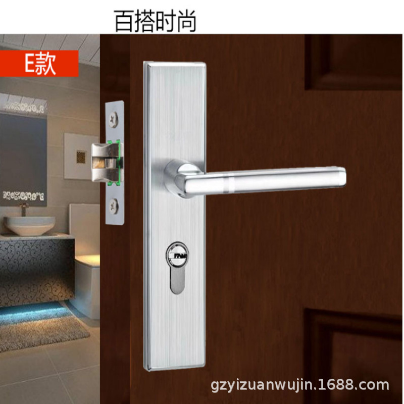 シングルタングドアロック家庭用ユニバーサル寝室ルーム屋内ドア木製ドアロックドアハンドル昔ながらのロック交換ハンドル|undefined