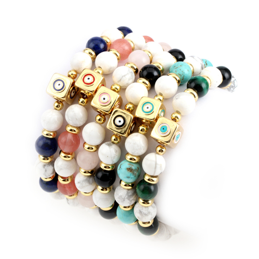 Fashion Eye Copper Enamel Bracelets 1 Piece