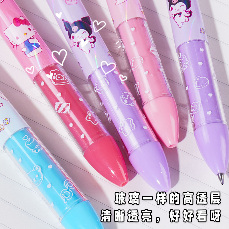 2025 ユエム 正規品 サンリオ 高価値 2色プレスゲルペン かわいいインズゲルペン 水性ペン|undefined